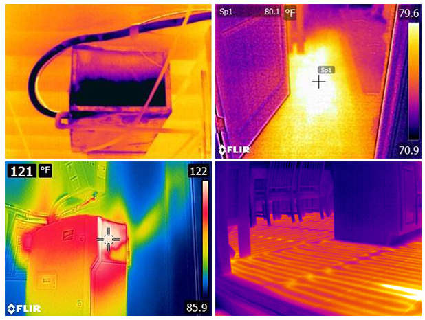 フリアーシステムズのサーモグラフィカメラで冷暖房空調設備の問題を確認