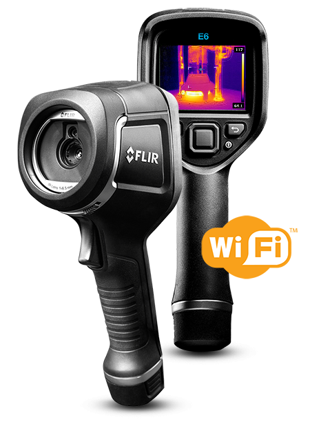 温度範囲が拡張されたFLIR E6-XTサーモグラフィカメラ | Teledyne FLIR