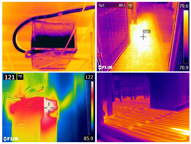 フリアーシステムズのサーモグラフィカメラで冷暖房空調設備の問題を確認